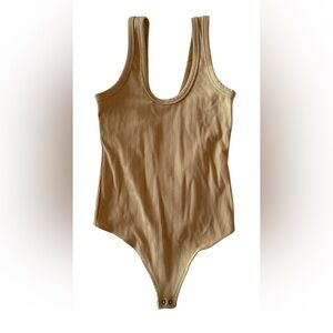 Yellow Abercrombie tank bodysuit